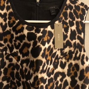 NWT JCrew Leopard Dress